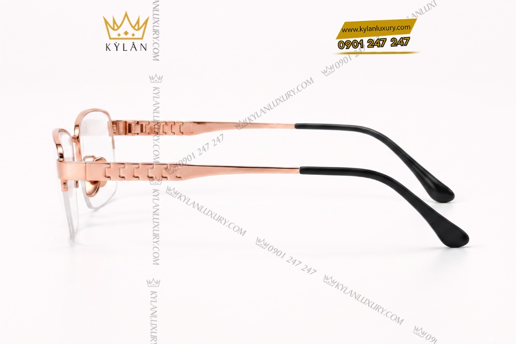 Mắt kính vàng hồng Au750 5 Mắt kính vàng hồng Au750