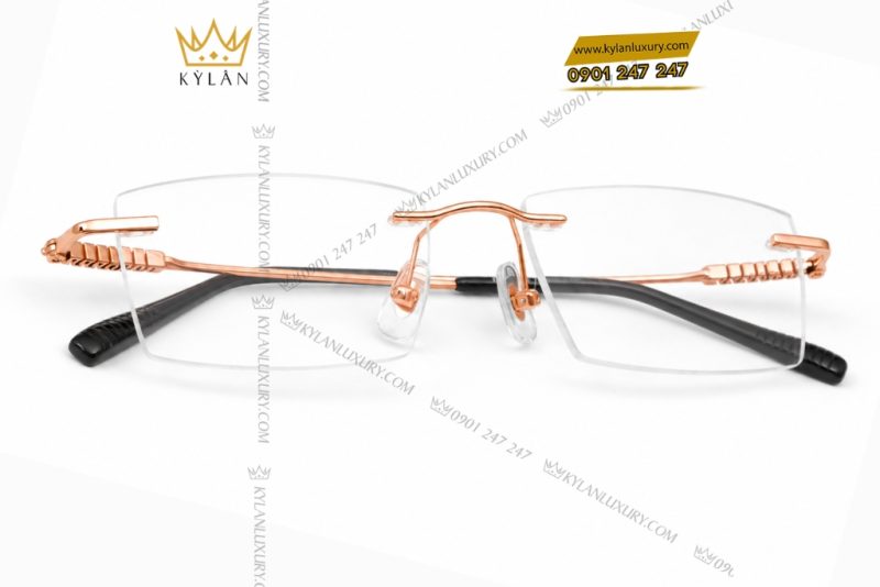 Mắt kính vàng hồng Au750