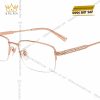 Mắt kính vàng hồng Au750 đính kim cương