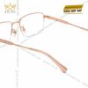 Mắt kính vàng hồng Au750 đính kim cương