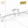 Mắt kính vàng trắng Au750 không viền dáng chữ nhật