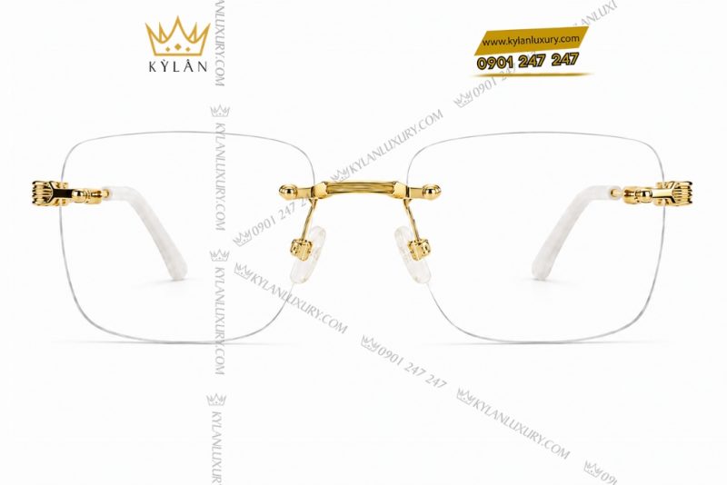 Mắt kính vàng vàng Au750