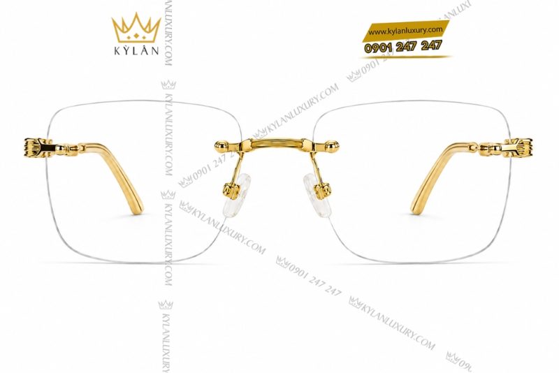 Mắt kính vàng vàng Au750