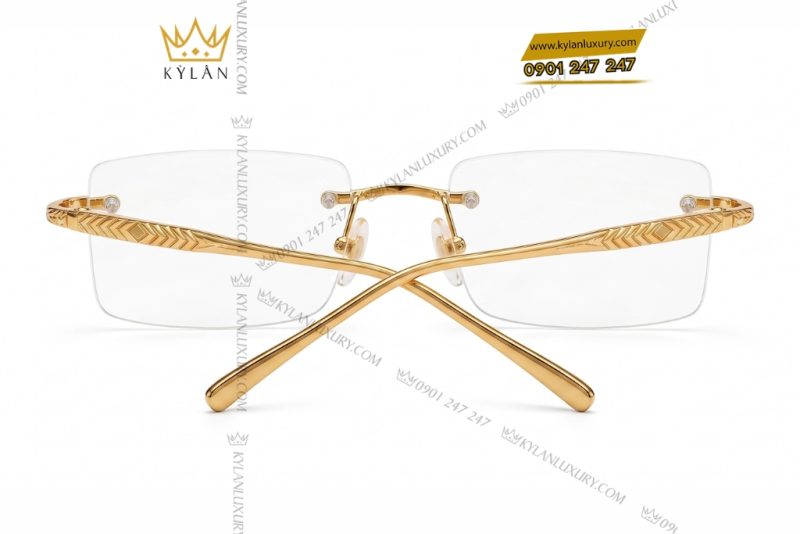 Mắt kính vàng vàng Au750