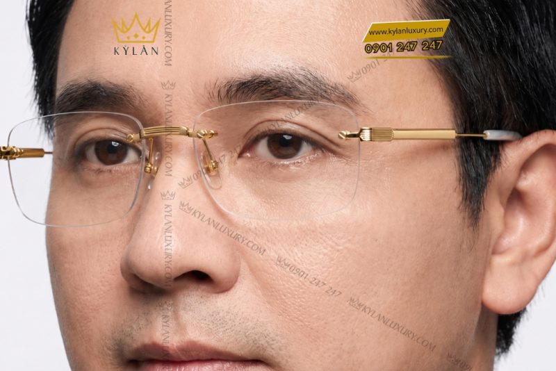 Mắt kính vàng vàng Au750