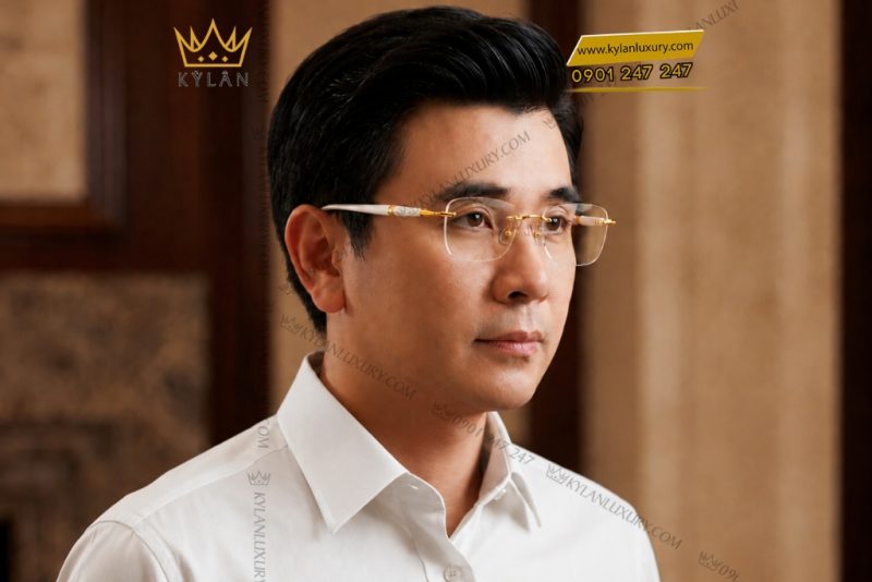 Mắt kính vàng vàng Au750