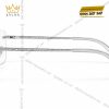 Mắt kính vàng trắng Au750 đính kim cương họa tiết oval