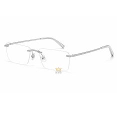 Mắt kính vàng trắng Au750 đính kim cương họa tiết oval