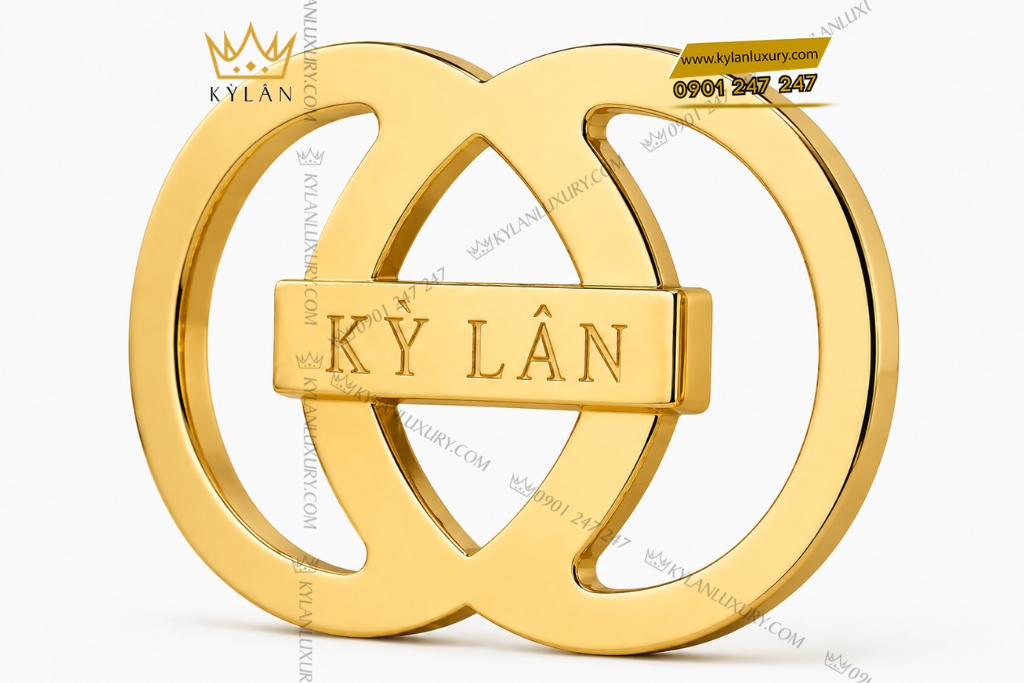 Mặt thắt lưng Kỳ Lân vàng vàng Au750 2 Mặt thắt lưng Kỳ Lân vàng vàng Au750