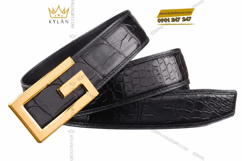 Mặt thắt lưng chữ G vàng Au750