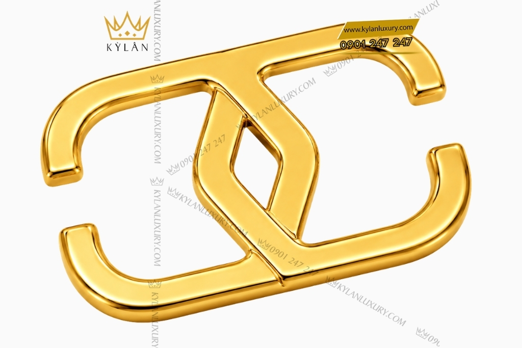 Kỳ Lân Luxury Mat that lung vang vang Au750 4 Mặt thắt lưng vàng vàng Au750