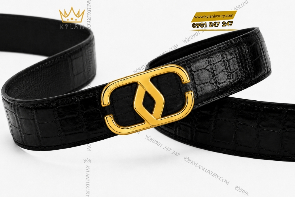 Kỳ Lân Luxury Mat that lung vang vang Au750 7 Mặt thắt lưng vàng vàng Au750