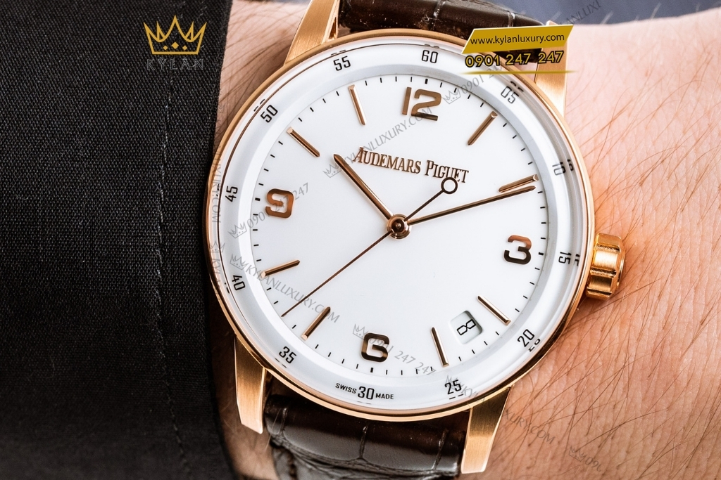 Kỳ Lân Luxury audemars piguet code 11 59 15210or oo a099cr 01 12 Đồng hồ Audemars Piguet Code 11.59 mặt số trắng 15210OR