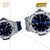 Cặp đồng hồ Hublot Classic Fusion xanh dương đính kim cương 42mm & 33mm
