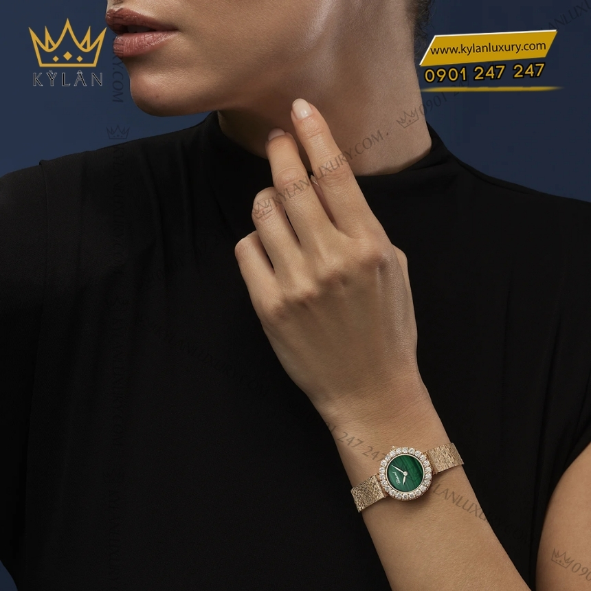Kỳ Lân Luxury chopard lheure du diamant 10a178 5311 malachite 7 Đồng hồ Chopard L’Heure du Diamant Malachite 10A178-5311