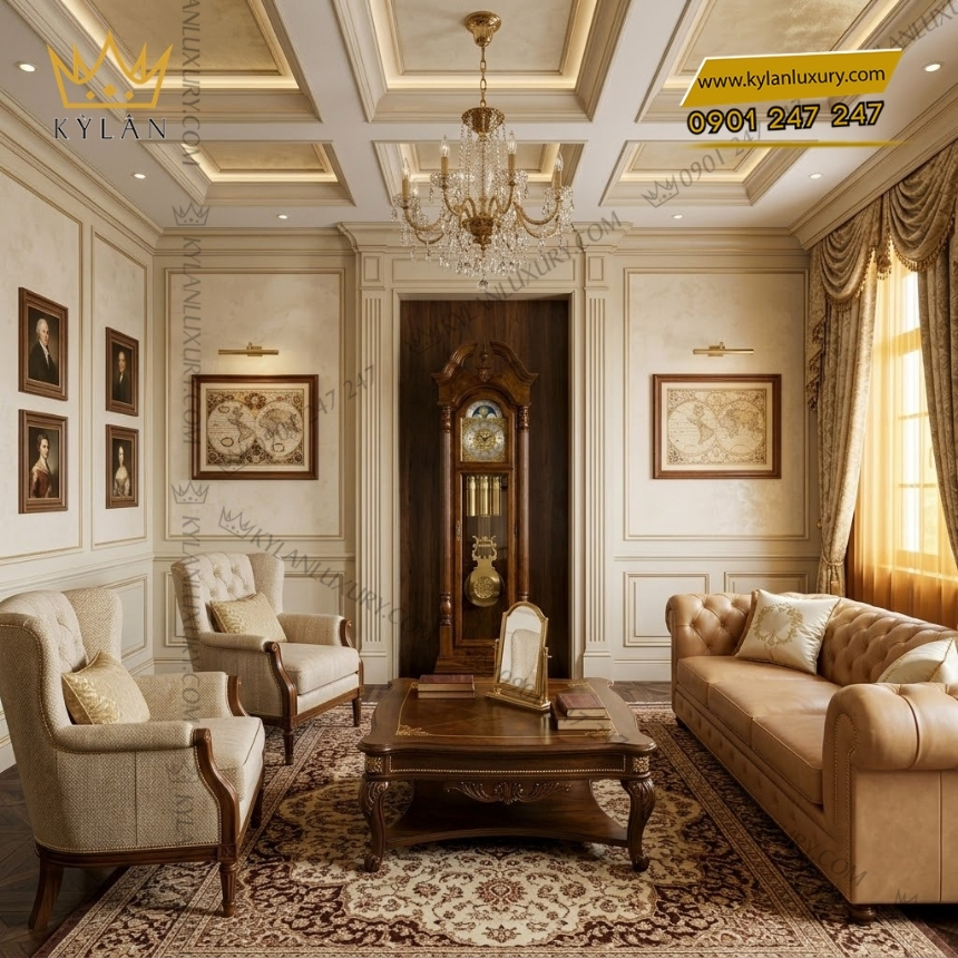 Kỳ Lân Luxury co logo dong ho cay hermle 010993 n91161 5 Đồng hồ cây Hermle 010993-N91161