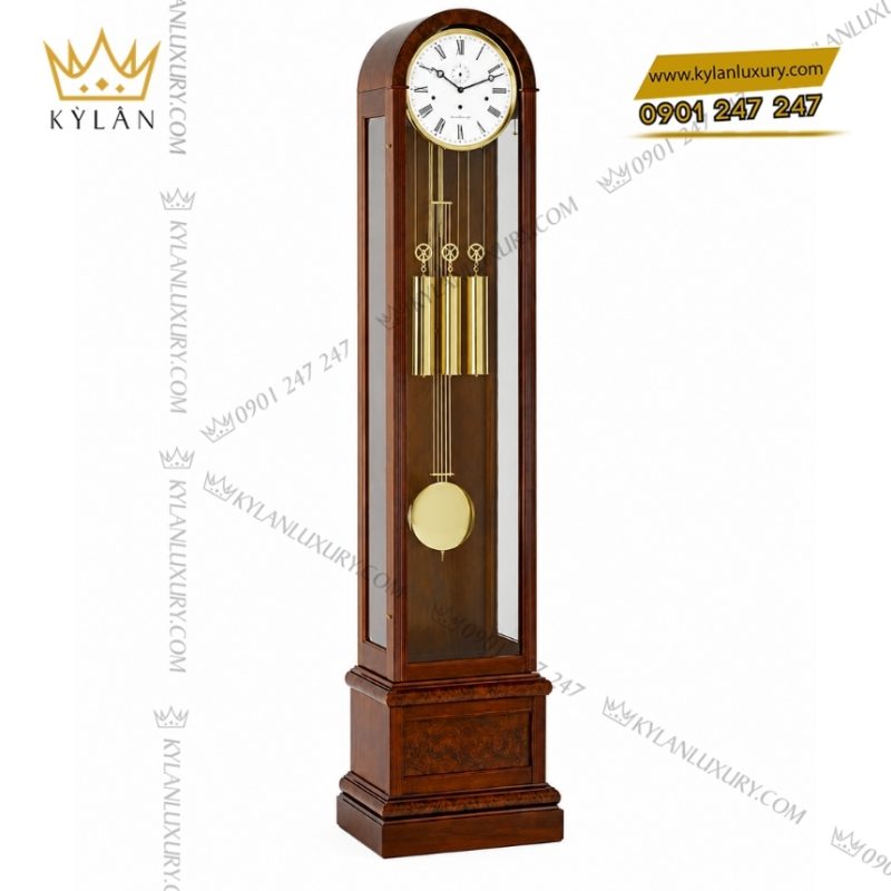 Đồng hồ cây Hermle gỗ óc chó nâu 01087-030461