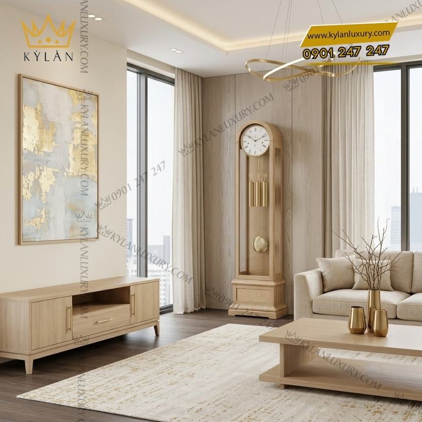Kỳ Lân Luxury dong ho cay hermle 01087 05046 4 Đồng hồ cây Hermle 01087-050461