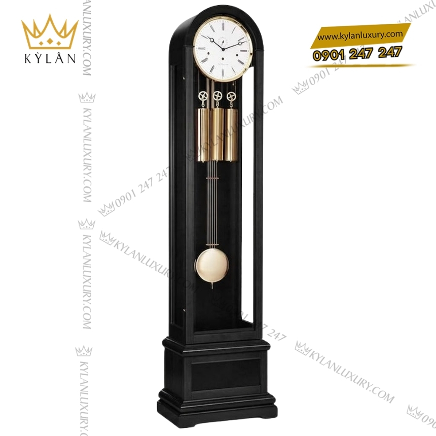 Kỳ Lân Luxury dong ho cay hermle mau den 01087 740461 3 Đồng hồ cây Hermle màu đen 01087-740461