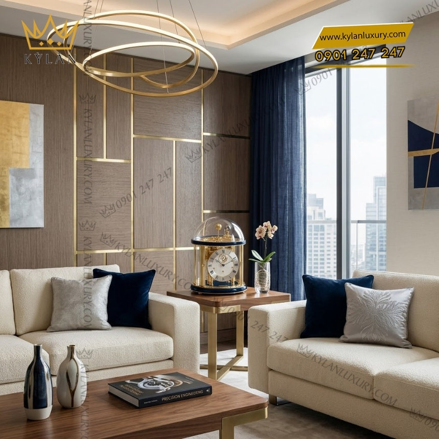 Kỳ Lân Luxury dong ho de ban hermle 22805 v30352 7 Đồng hồ để bàn Hermle 22805-V30352