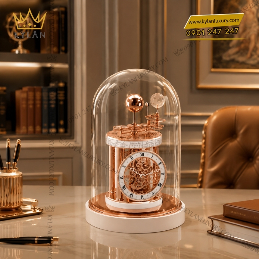 Kỳ Lân Luxury dong ho de ban hermle astrolabium 22850 002987 5 Đồng hồ để bàn Hermle Astrolabium 22850-002987