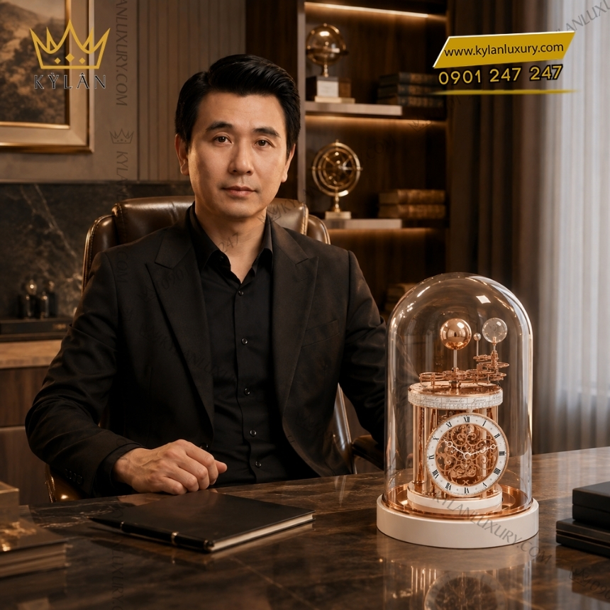 Kỳ Lân Luxury dong ho de ban hermle astrolabium 22850 002987 6 Đồng hồ để bàn Hermle Astrolabium 22850-002987