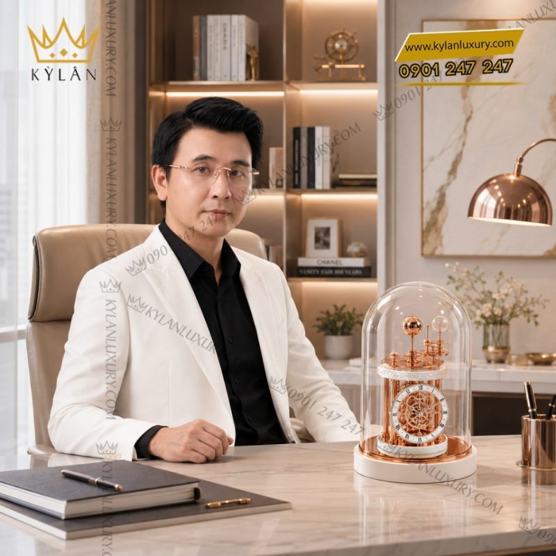 Đồng hồ để bàn Hermle Astrolabium 22850-002987