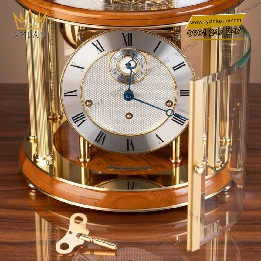 Kỳ Lân Luxury dong ho de ban hermle tellurium 22805 160352 3 Đồng hồ để bàn Hermle Tellurium 22805-160352