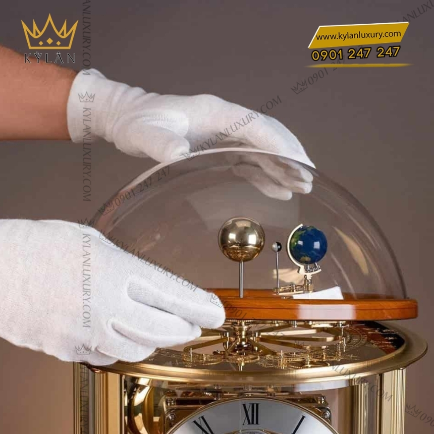 Kỳ Lân Luxury dong ho de ban hermle tellurium 22805 160352 4 Đồng hồ để bàn Hermle Tellurium 22805-160352
