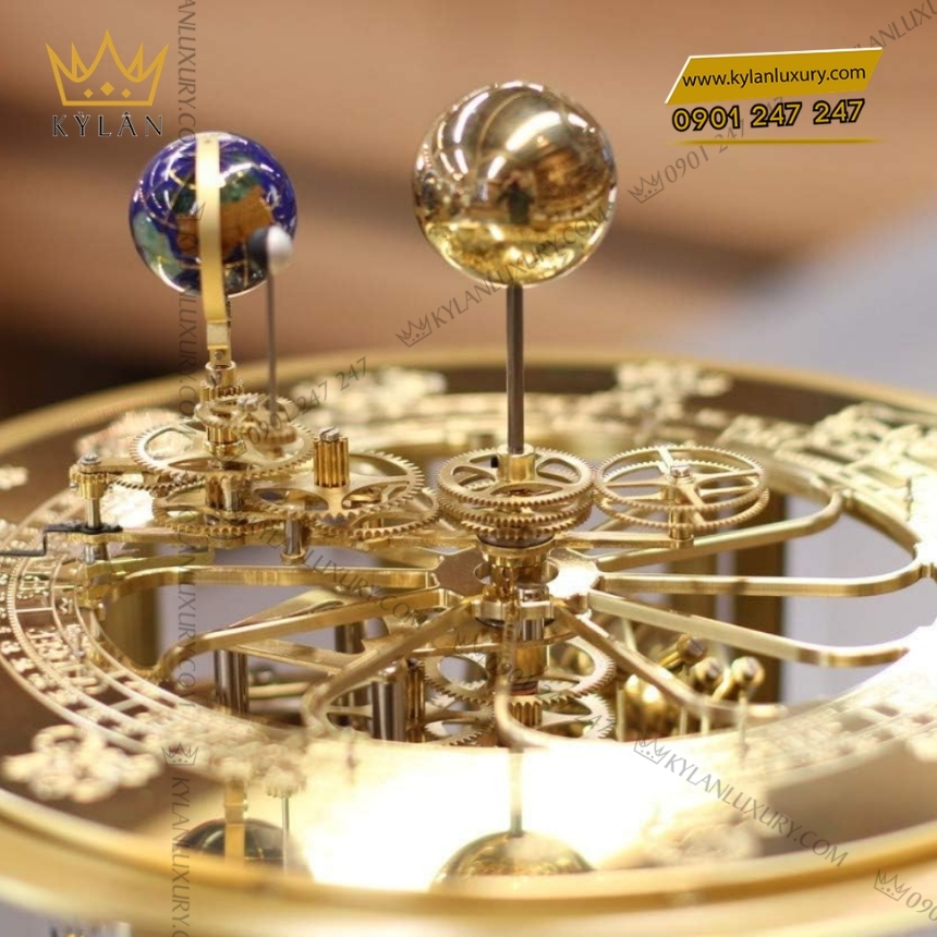 Kỳ Lân Luxury dong ho de ban hermle tellurium 22805 160352 5 Đồng hồ để bàn Hermle Tellurium 22805-160352