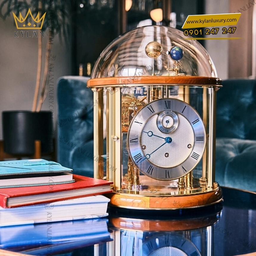 Kỳ Lân Luxury dong ho de ban hermle tellurium 22805 160352 6 Đồng hồ để bàn Hermle Tellurium 22805-160352