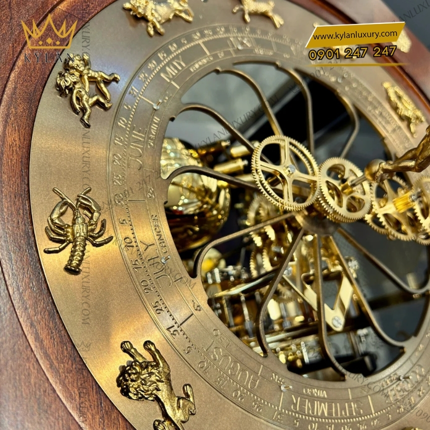 Kỳ Lân Luxury dong ho hermle tellurium iii 22948 q10352 4 Đồng hồ để bàn Hermle Tellurium III 22948-Q10352
