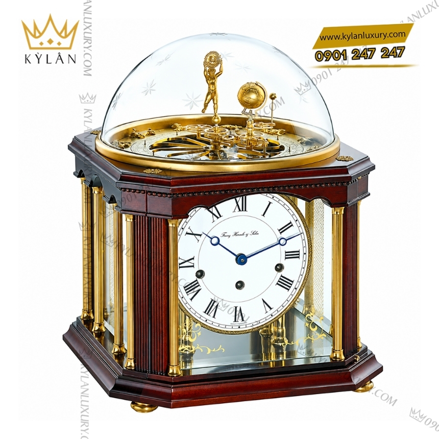 Kỳ Lân Luxury dong ho hermle tellurium iii 22948 q10352 6 Đồng hồ để bàn Hermle Tellurium III 22948-Q10352