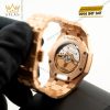 Đồng hồ Royal Oak vàng hồng mặt số hồng 77450OR