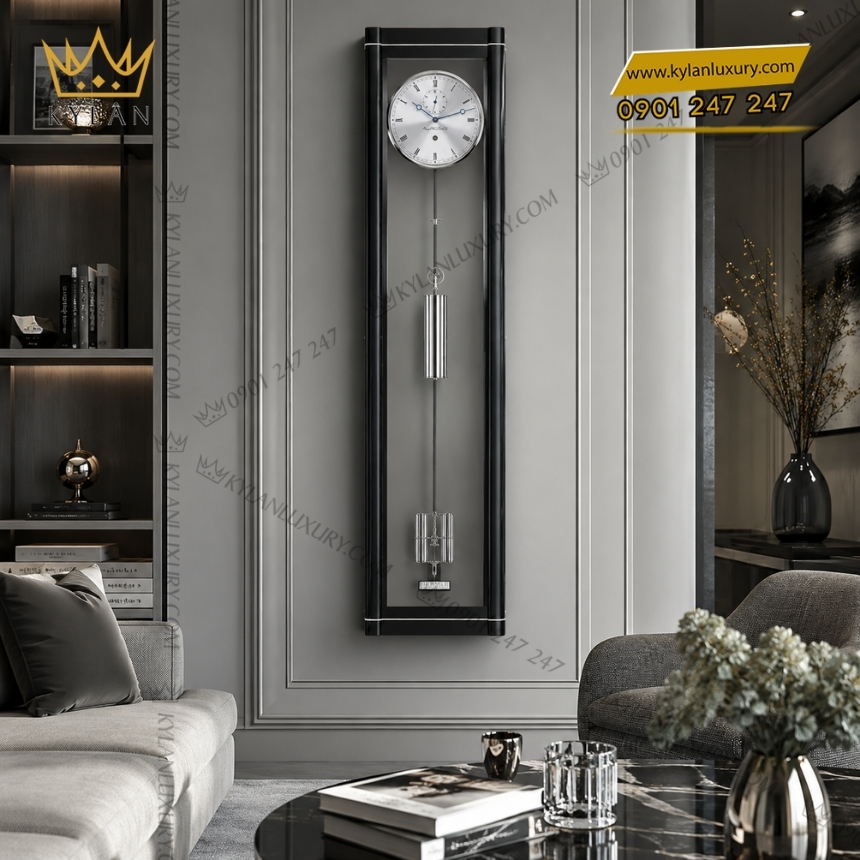 Kỳ Lân Luxury dong ho treo tuong hermle 70961 740761 4 Đồng hồ treo tường Hermle 70961-740761