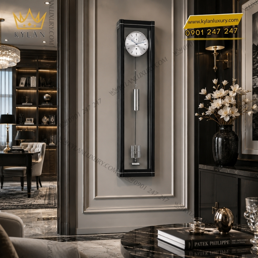Kỳ Lân Luxury dong ho treo tuong hermle 70961 740761 5 Đồng hồ treo tường Hermle 70961-740761