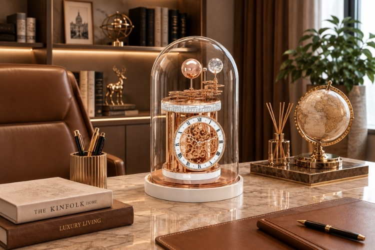 Hermle Astrolabium – Điểm nhấn tinh tế cho không gian nội thất sang trọng 2 Hermle Astrolabium là điểm nhấn trang trí mang đậm giá trị nghệ thuật cho không gian nội thất.
