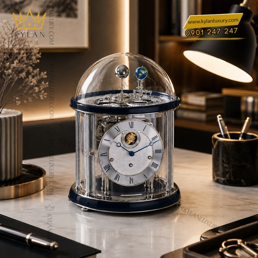 Kỳ Lân Luxury hermle tourbillon 23070 v30352 3 Đồng hồ để bàn Hermle Tourbillon 23070-V30352