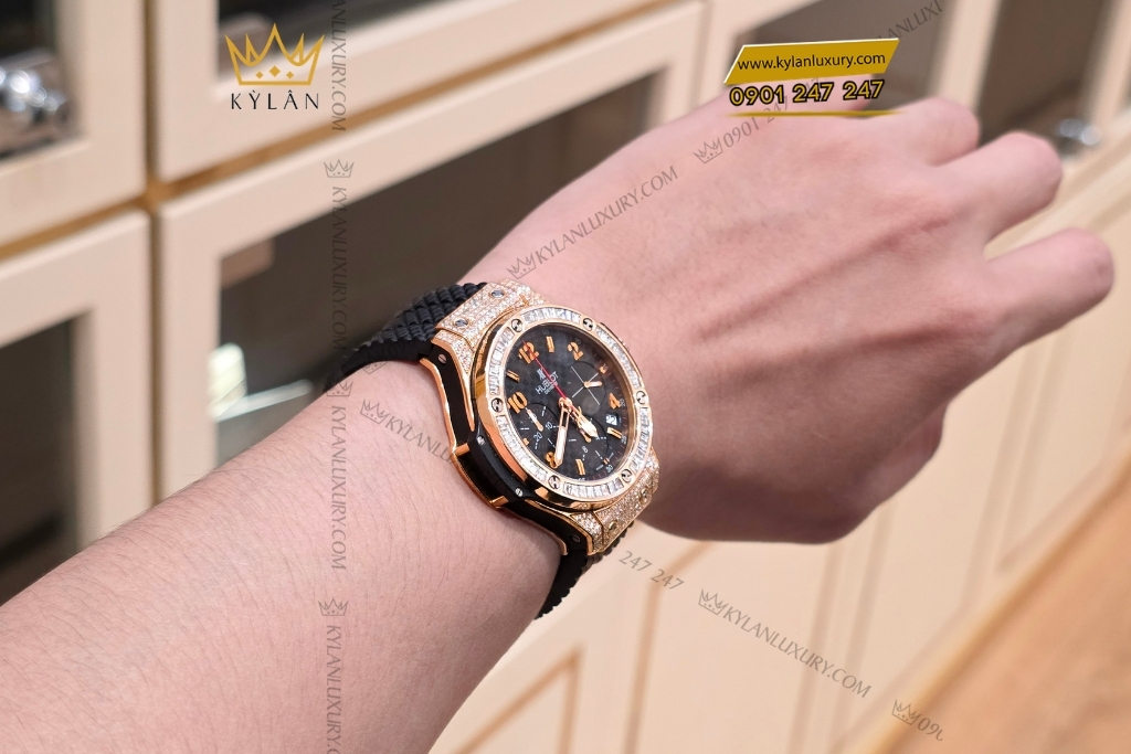 Kỳ Lân Luxury hublot big bang king gold custom vanh kim vuong 42mm 10 Đồng hồ Hublot Big Bang King Gold custom vành kim vuông 42mm