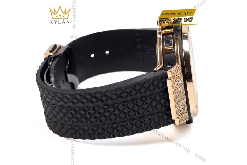 Đồng hồ Hublot Big Bang King Gold custom vành kim vuông 42mm