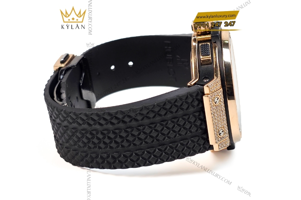Kỳ Lân Luxury hublot big bang king gold custom vanh kim vuong 42mm 2 Đồng hồ Hublot Big Bang King Gold custom vành kim vuông 42mm