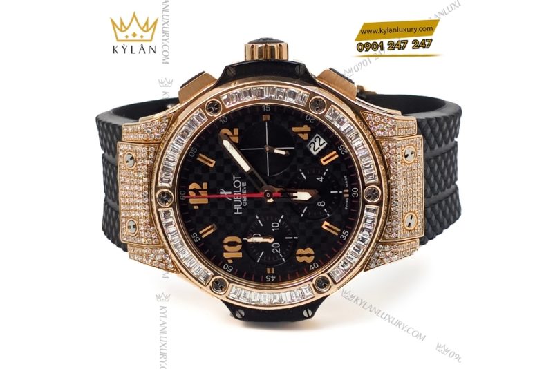 Đồng hồ Hublot Big Bang King Gold custom vành kim vuông 42mm