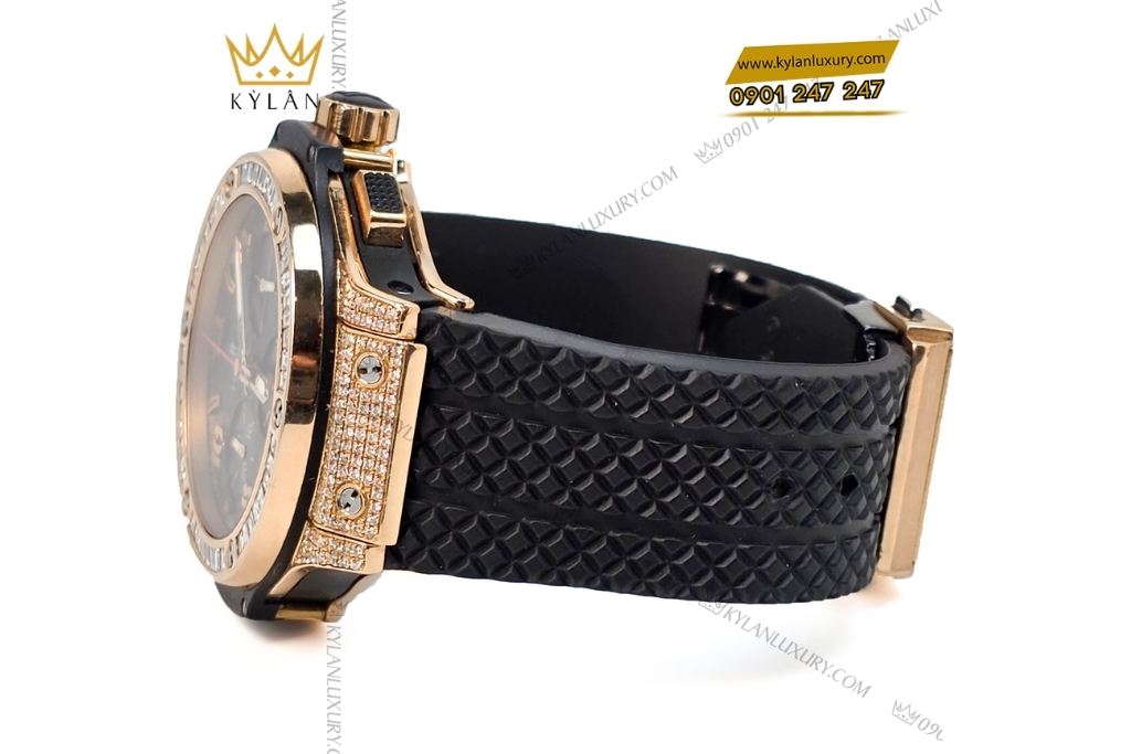 Kỳ Lân Luxury hublot big bang king gold custom vanh kim vuong 42mm 4 Đồng hồ Hublot Big Bang King Gold custom vành kim vuông 42mm