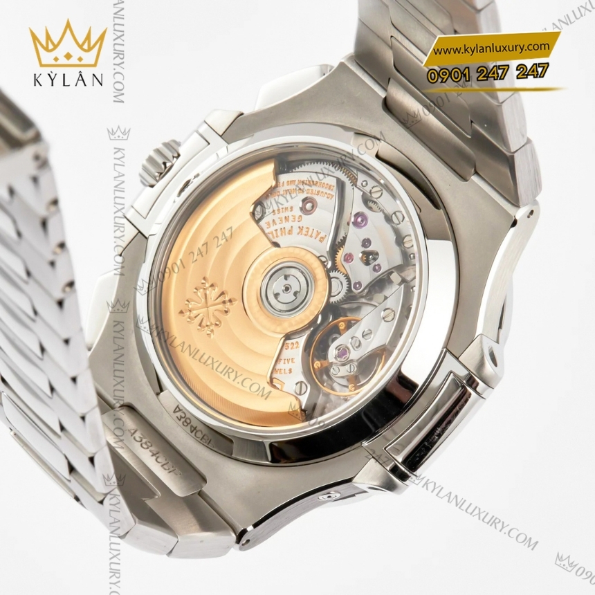 Kỳ Lân Luxury patek philippe nautilus chronograph 5980 1a 014 5 Đồng hồ Patek Philippe Nautilus Chronograph mặt số đen 5980/1A-014