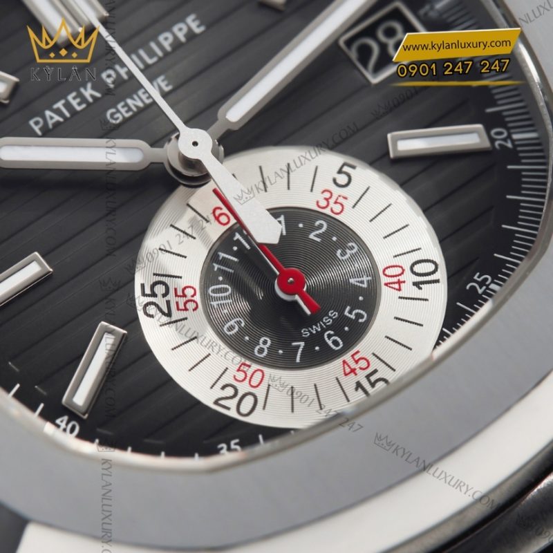 Đồng hồ Patek Philippe Nautilus Chronograph mặt số đen 5980/1A-014