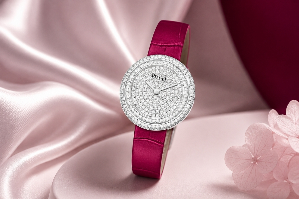 Piaget đưa chuyển động vào thiết kế, tạo nên vẻ sống động trên cổ tay.