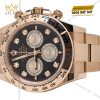 Đồng hồ Rolex Cosmograph Daytona mặt đen cọc số kim cương 126505-0002