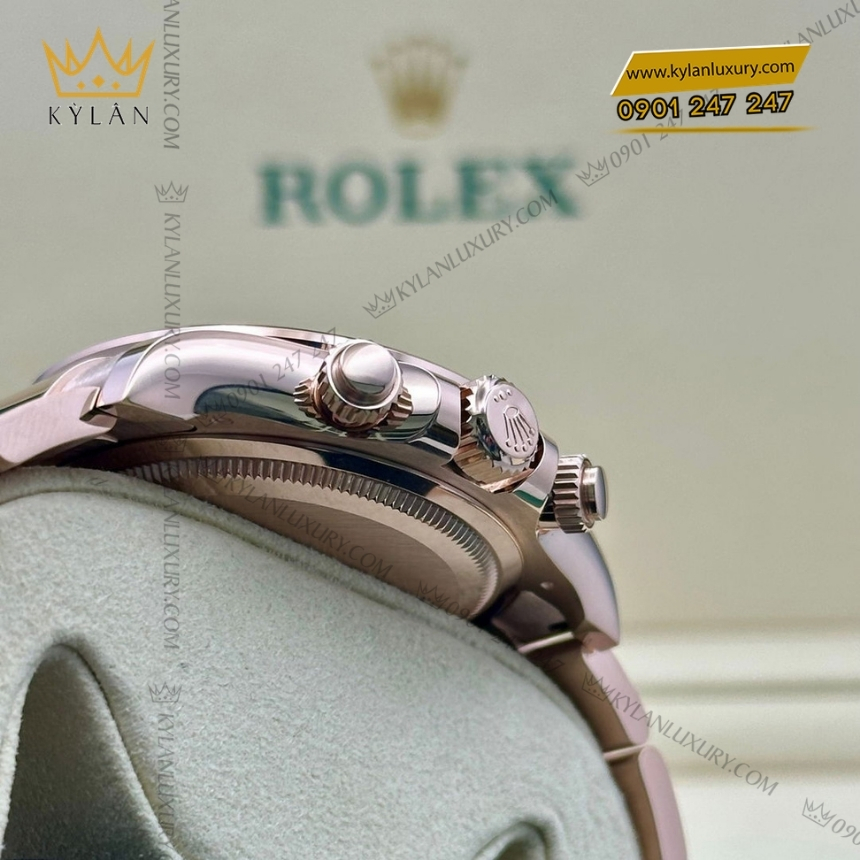 Kỳ Lân Luxury rolex cosmograph daytona mat den phoi sundust 126505 0002 3 Đồng hồ Rolex Cosmograph Daytona mặt đen phối sundust 126505-0002