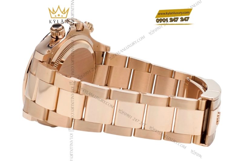 Đồng hồ Rolex Cosmograph Daytona mặt đen cọc số kim cương 126505-0002