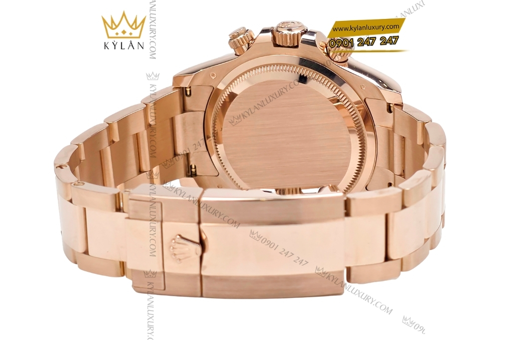 Kỳ Lân Luxury rolex cosmograph daytona mat den phoi sundust 126505 0002 6 1 Đồng hồ Rolex Cosmograph Daytona mặt đen cọc số kim cương 126505-0002